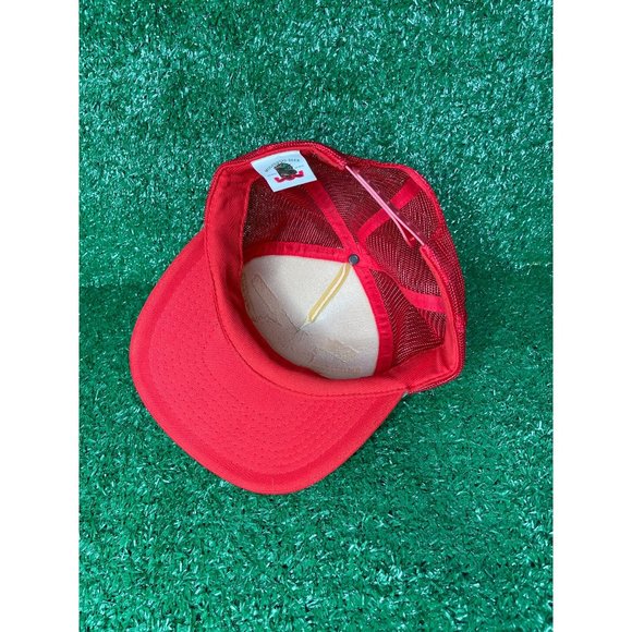 Vintage Moosehead Beer Canadian Lager Trucker Hat Snapback Cap Red Mesh Foam - Picture 6 of 8